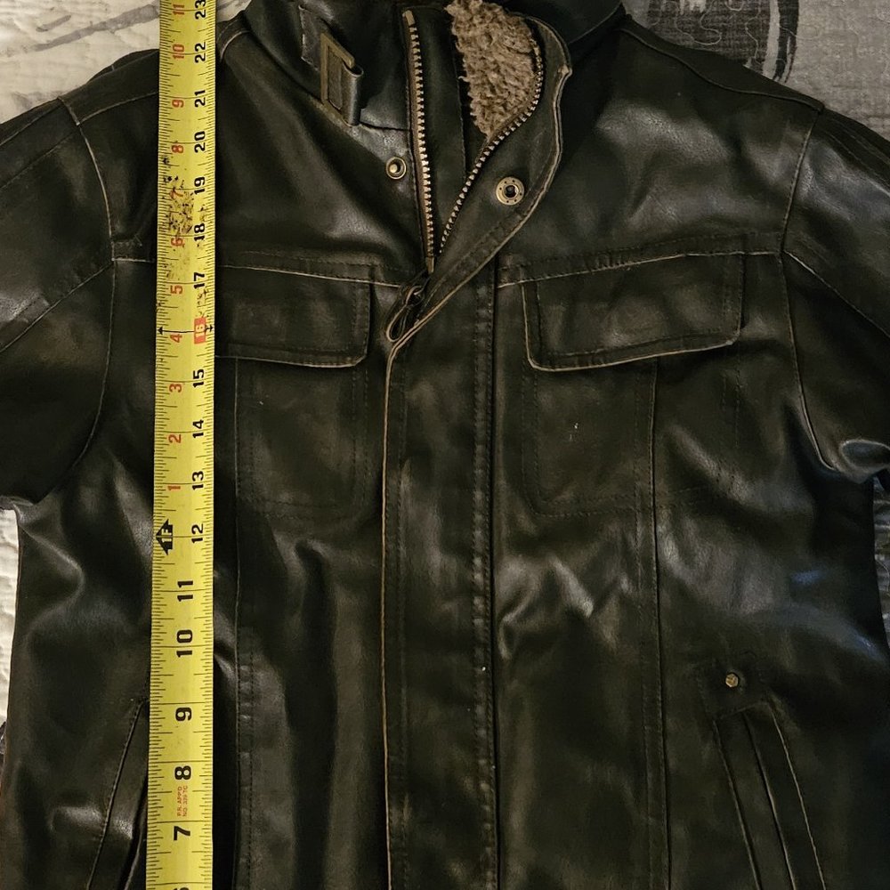 Hawke&Co. 1958 Adventure Legends Distressed Bomber Jacket w/ Brown Lined Size #7